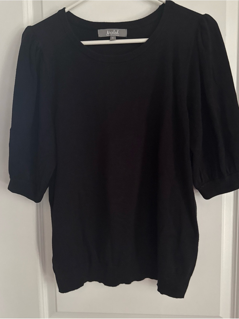 Marled Women's Black Crewneck Sweater Size XL